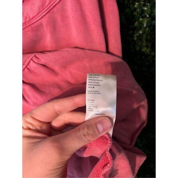 Free People Pink Ruffle Sweatshirt - Picture 5 of 6